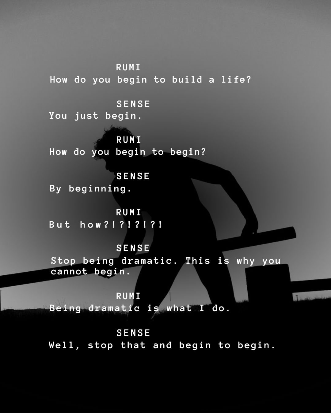 Flash fiction: Begin